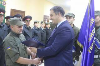 Олександр Ганущин привітав військову частину 4114 Нацгвардії України з 94-ою річницею з дня її створення