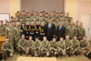Олександр Ганущин привітав майбутніх офіцерів із Львівської, Луганської і Волинської областей